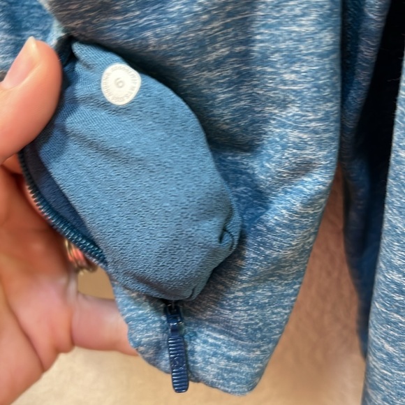 Lululemon Ready to Rulu Pullover Heathered Capture Blue Sz 6 - Picture 3 of 8